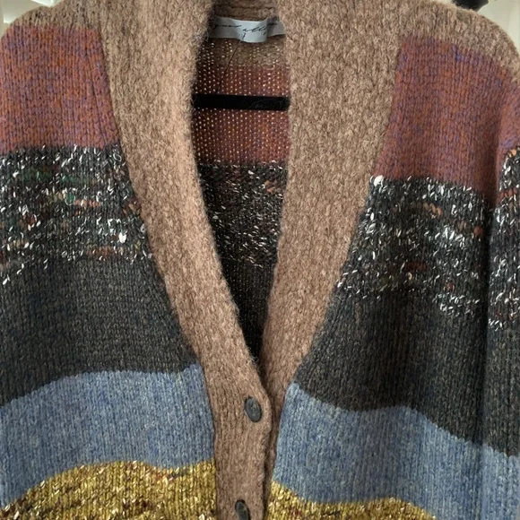 Raquel Allegra Striped Ojo de Dios Cardigan Size 1 or S - Picture 6 of 8